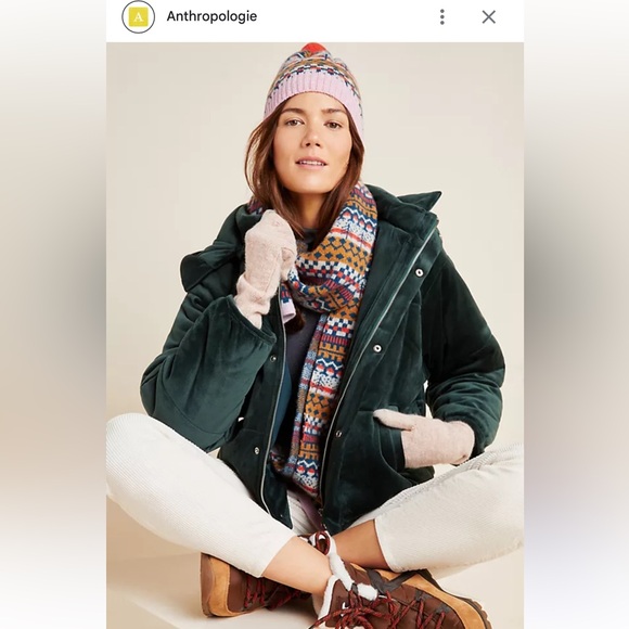Anthropologie Jackets & Blazers - Anthropologie Juniper Velvet Puffer Jacket Medium SOLD OUT at Anthro